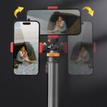 三脚ホルダー AKT08 リモコン付き 多機能自撮り棒 360°回転可能 ポータブルスタンド 1.6m 三脚スタンド vlogタブレット  360°回転 セルカ棒 全2色 SKU:PC1282024013LT - Image 6