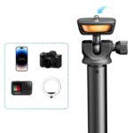 三脚ホルダー AKT08 リモコン付き 多機能自撮り棒 360°回転可能 ポータブルスタンド 1.6m 三脚スタンド vlogタブレット  360°回転 セルカ棒 全2色 SKU:PC1282024013LT - Image 4