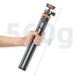 三脚ホルダー AKT08 リモコン付き 多機能自撮り棒 360°回転可能 ポータブルスタンド 1.6m 三脚スタンド vlogタブレット  360°回転 セルカ棒 全2色 SKU:PC1282024013LT - Image 8