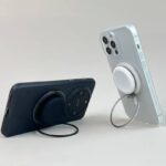 MagSafe対応 ぷにぷにシリコンスマホグリップ スマホスタンド 超強力磁石搭載 落下防止 携帯スタンド スタンド ホルダー マグセーフ対応 全5色 SKU:AC04192025007 - Image 5