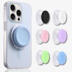 MagSafe対応 ぷにぷにシリコンスマホグリップ スマホスタンド  超強力磁石搭載 落下防止 携帯スタンド  スタンド ホルダー マグセーフ対応  全6色 SKU:AC04192025014