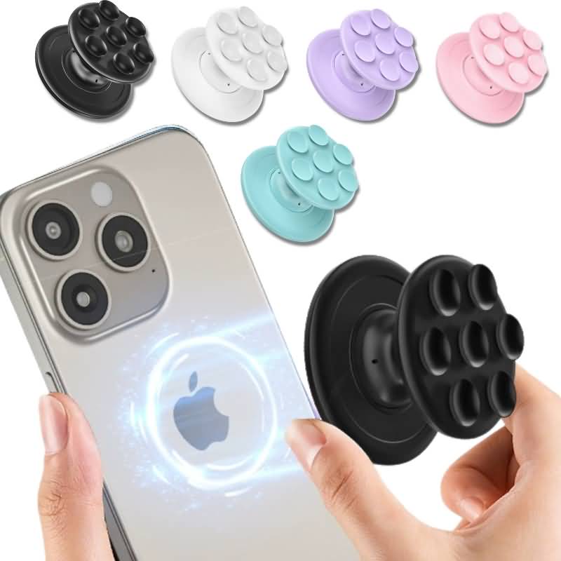 AC04192025015-1.jpg MagSafe対応 ぷにぷにシリコンスマホグリップ スマホスタンド 超強力磁石搭載 落下防止 携帯スタンド スタンド ホルダー マグセーフ対応 全5色 SKU:AC04192025015 - Image 1