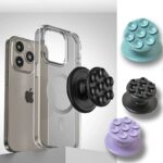 MagSafe対応 ぷにぷにシリコンスマホグリップ スマホスタンド 超強力磁石搭載 落下防止 携帯スタンド スタンド ホルダー マグセーフ対応 全5色 SKU:AC04192025015 - Image 7