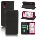 Aquos wish 4/SH-52E 合成革ケース 手帳型ケース Aquos R10 手帳型ケースAquos wish 5 PUレザー ケース スマホケース  全10色  SKU:AC04252025023 - Image 3