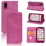 Aquos wish 4/SH-52E 合成革ケース 手帳型ケース Aquos R10 手帳型ケースAquos wish 5 PUレザー ケース スマホケース  全10色  SKU:AC04252025023 - Image 10