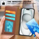 iPhone 17 合成革ケース iPhone 16e対応手帳型ケース iPhone16 PUレザー ケース スマホケース  全6色 SKU:AC04262025005 - Image 11