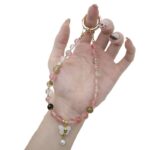 かわいい キラキラ 手首 ハンドストラップ 携帯ストラップ キラキラ キーホルダー スマホストラップ 女子 短い 可愛い スマホ スマホストラップ リストストラップ  SKU:AC04302025012 - Image 3