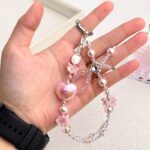 かわいい キラキラ 手首 ハンドストラップ 携帯ストラップ キラキラ キーホルダー スマホストラップ 女子 短い 可愛い スマホ スマホストラップ リストストラップ  SKU:AC04302025037 - Image 2