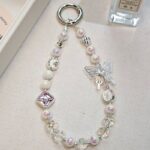 かわいい キラキラ 手首 ハンドストラップ 携帯ストラップ キラキラ キーホルダー スマホストラップ 女子 短い 可愛い スマホ スマホストラップ リストストラップ  SKU:AC04302025044 - Image 3