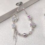 かわいい キラキラ 手首 ハンドストラップ 携帯ストラップ キラキラ キーホルダー スマホストラップ 女子 短い 可愛い スマホ スマホストラップ リストストラップ  SKU:AC04302025045 - Image 2