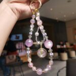 かわいい キラキラ 手首 ハンドストラップ 携帯ストラップ キラキラ キーホルダー スマホストラップ 女子 短い 可愛い スマホ スマホストラップ リストストラップ  SKU: AC04302025133 - Image 2