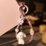 かわいい キラキラ 手首 ハンドストラップ 携帯ストラップ キラキラ キーホルダー スマホストラップ 女子 短い 可愛い スマホ スマホストラップ リストストラップ 全5色 SKU: AC04302025137 - Image 8