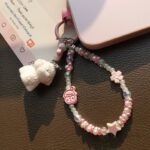 かわいい キラキラ 手首 ハンドストラップ 携帯ストラップ キラキラ キーホルダー スマホストラップ 女子 短い 可愛い スマホ スマホストラップ リストストラップ 全5色 SKU: AC04302025137 - Image 6