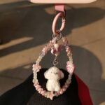 かわいい キラキラ 手首 ハンドストラップ 携帯ストラップ キラキラ キーホルダー スマホストラップ 女子 短い 可愛い スマホ スマホストラップ リストストラップ 全5色 SKU: AC04302025137 - Image 5