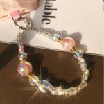 かわいい キラキラ 手首 ハンドストラップ 携帯ストラップ キラキラ キーホルダー スマホストラップ 女子 短い 可愛い スマホ スマホストラップ リストストラップ  全5色 SKU: AC04302025142 - Image 5