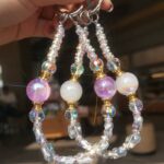 かわいい キラキラ 手首 ハンドストラップ 携帯ストラップ キラキラ キーホルダー スマホストラップ 女子 短い 可愛い スマホ スマホストラップ リストストラップ  全5色 SKU: AC04302025142 - Image 2