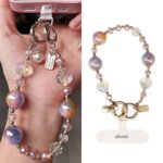 かわいい キラキラ 手首 ハンドストラップ 携帯ストラップ キラキラ キーホルダー スマホストラップ 女子 短い 可愛い スマホ スマホストラップ リストストラップ 全7色  SKU: AC04302025152