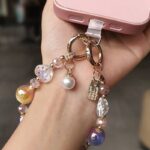 かわいい キラキラ 手首 ハンドストラップ 携帯ストラップ キラキラ キーホルダー スマホストラップ 女子 短い 可愛い スマホ スマホストラップ リストストラップ 全7色  SKU: AC04302025152 - Image 12