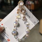 かわいい キラキラ 手首 ハンドストラップ 携帯ストラップ キラキラ キーホルダー スマホストラップ 女子 短い 可愛い スマホ スマホストラップ リストストラップ 全7色  SKU: AC04302025152 - Image 5