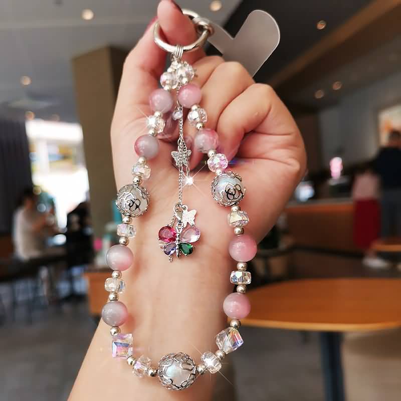 AC04302025154-1.jpg かわいい キラキラ 手首 ハンドストラップ 携帯ストラップ キラキラ キーホルダー スマホストラップ 女子 短い 可愛い スマホ スマホストラップ リストストラップ SKU: AC04302025154 - Image 1