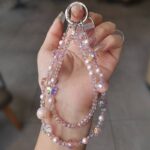 かわいい キラキラ 手首 ハンドストラップ 携帯ストラップ キラキラ キーホルダー スマホストラップ 女子 短い 可愛い スマホ スマホストラップ リストストラップ 全4色  SKU: AC04302025155 - Image 10