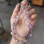 かわいい キラキラ 手首 ハンドストラップ 携帯ストラップ キラキラ キーホルダー スマホストラップ 女子 短い 可愛い スマホ スマホストラップ リストストラップ 全4色  SKU: AC04302025155 - Image 9