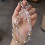 かわいい キラキラ 手首 ハンドストラップ 携帯ストラップ キラキラ キーホルダー スマホストラップ 女子 短い 可愛い スマホ スマホストラップ リストストラップ 全4色  SKU: AC04302025155 - Image 8