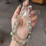 かわいい キラキラ 手首 ハンドストラップ 携帯ストラップ キラキラ キーホルダー スマホストラップ 女子 短い 可愛い スマホ スマホストラップ リストストラップ 全4色  SKU: AC04302025155 - Image 7