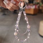 かわいい キラキラ 手首 ハンドストラップ 携帯ストラップ キラキラ キーホルダー スマホストラップ 女子 短い 可愛い スマホ スマホストラップ リストストラップ 全4色  SKU: AC04302025155 - Image 5