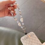 パールストラップ かわいい キラキラ 手首 ハンドストラップ 携帯ストラップ キラキラ キーホルダー スマホストラップ 女子 短い 可愛い スマホ スマホストラップ リストストラップ  全4色 SKU:AC04302025233 - Image 7