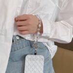 パールストラップ かわいい キラキラ 手首 ハンドストラップ 携帯ストラップ キラキラ キーホルダー スマホストラップ 女子 短い 可愛い スマホ スマホストラップ リストストラップ  全4色 SKU:AC04302025233 - Image 4