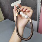 パールストラップ 合成革 手首 ハンドストラップ 携帯ストラップ キラキラ キーホルダー スマホストラップ 女子 短い 可愛い スマホ スマホストラップ リストストラップ  全9色 SKU:AC04302025238 - Image 6