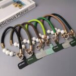 パールストラップ 合成革 手首 ハンドストラップ 携帯ストラップ キラキラ キーホルダー スマホストラップ 女子 短い 可愛い スマホ スマホストラップ リストストラップ  全9色 SKU:AC04302025238 - Image 12