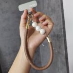 パールストラップ 合成革 手首 ハンドストラップ 携帯ストラップ キラキラ キーホルダー スマホストラップ 女子 短い 可愛い スマホ スマホストラップ リストストラップ  全9色 SKU:AC04302025238 - Image 3