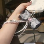 かわいい キラキラ 手首 ハンドストラップ 携帯ストラップ  キラキラ キーホルダー スマホストラップ  女子 短い 可愛い スマホ スマホストラップ   リストストラップ  SKU:AC04302025241 - Image 2