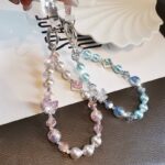 かわいい キラキラ 手首 ハンドストラップ 携帯ストラップ  キラキラ キーホルダー スマホストラップ  女子 短い 可愛い スマホ スマホストラップ   リストストラップ 全2色 SKU:AC04302025242 - Image 7