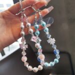 かわいい キラキラ 手首 ハンドストラップ 携帯ストラップ  キラキラ キーホルダー スマホストラップ  女子 短い 可愛い スマホ スマホストラップ   リストストラップ 全2色 SKU:AC04302025242 - Image 5