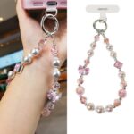 かわいい キラキラ 手首 ハンドストラップ 携帯ストラップ  キラキラ キーホルダー スマホストラップ  女子 短い 可愛い スマホ スマホストラップ   リストストラップ 全2色 SKU:AC04302025242