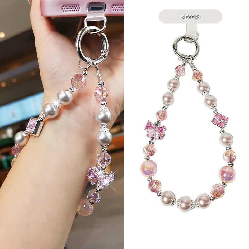 AC04302025242-5.jpg かわいい キラキラ 手首 ハンドストラップ 携帯ストラップ キラキラ キーホルダー スマホストラップ 女子 短い 可愛い スマホ スマホストラップ リストストラップ 全2色 SKU:AC04302025242 - Image 1