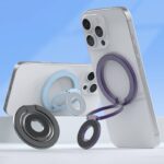両面マグネット式 折り畳  スマホ スタンド Magsafe対応 スマートフォン リングホルダー360度回転可能 スタンドホルダー全5色 SKU:AC05062025006