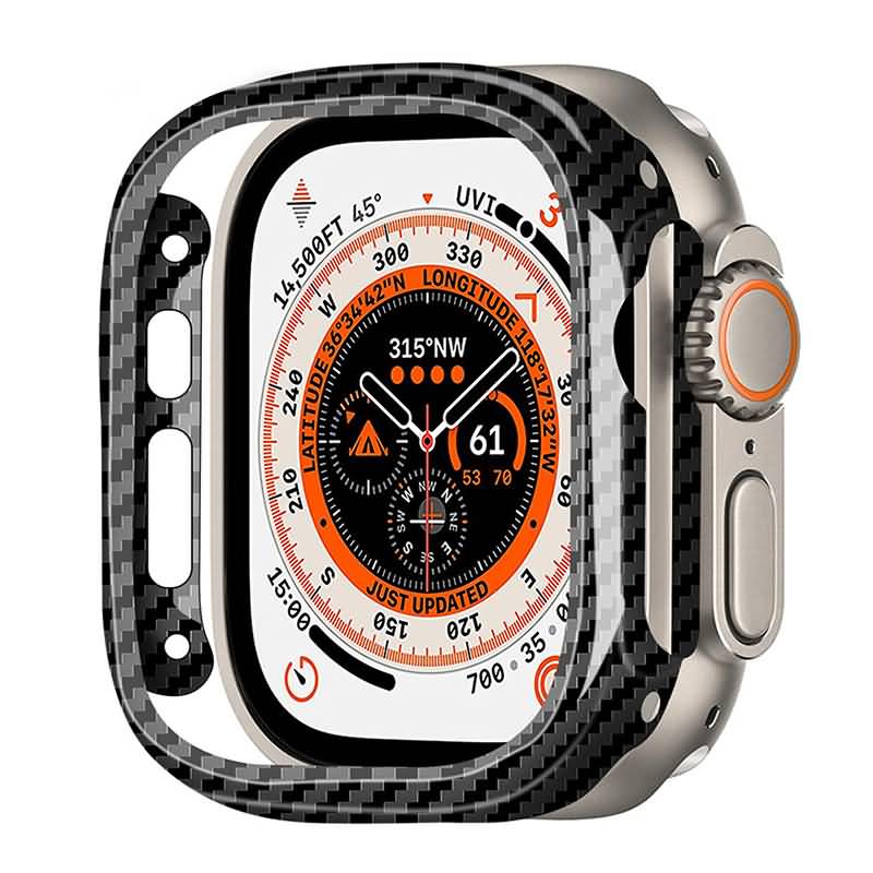 アップルウォッチカバー カーボンファイバー Apple Watch Series S9 49mm ケース カバー