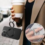 折り畳み式 MagSafe対応 スマホリング 360度回転 マグネット式 マグセーフ iPhoneリングホルダー バンカーリング