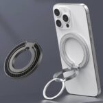 折り畳み式 MagSafe対応 スマホリング 360度回転 マグネット式 マグセーフ iPhoneリングホルダー バンカーリング