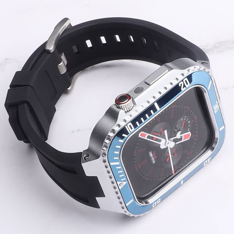 アップルウォッチ バンド 一体型バンド メタル ケース 保護ケース 一体型