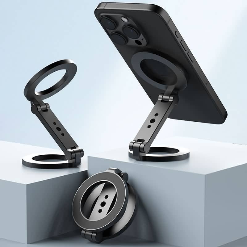 magsafe用 三脚 マウント 両面マグネット式 折り畳 スマホ スタンド MG-26