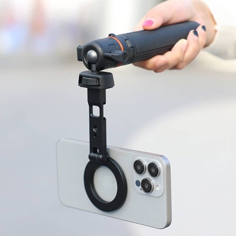 magsafe用 三脚 マウント MG-23 magsafe対応磁気マグネット式マホスタンド携帯ホルダー 雲台 1/4ネジ穴