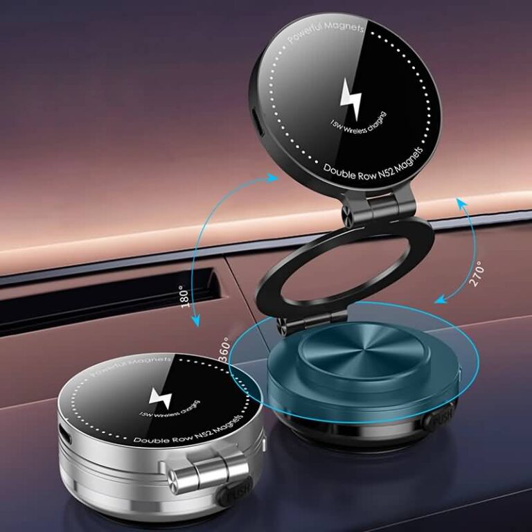 両面吸着 magsafe対応車載ホルダーC3/C5 マグネット式 真空 スマホホルダー