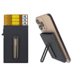iPhone・スマホ 通用Magsafe対応ケース 強力磁 ケース 角度調節可能 折れ畳式 カード収納可能 ケース