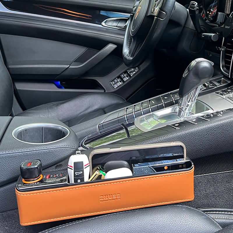 PU皮革 カーシート隙間収納ボックス 車用サイド収納ボックス カー用品 PUレザー車シート