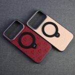 iPhone 17 背面型ケース magsafe対応ケース iPhone17pro PUレザー ケース